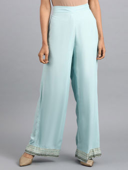 W - Blue Parallel Pants