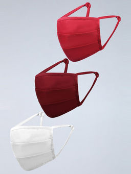 W - Multi-Color Reusable Cotton Face Mask (Pack of 3)