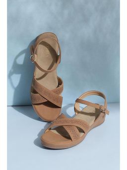 Biba - Plain Tan Sandals