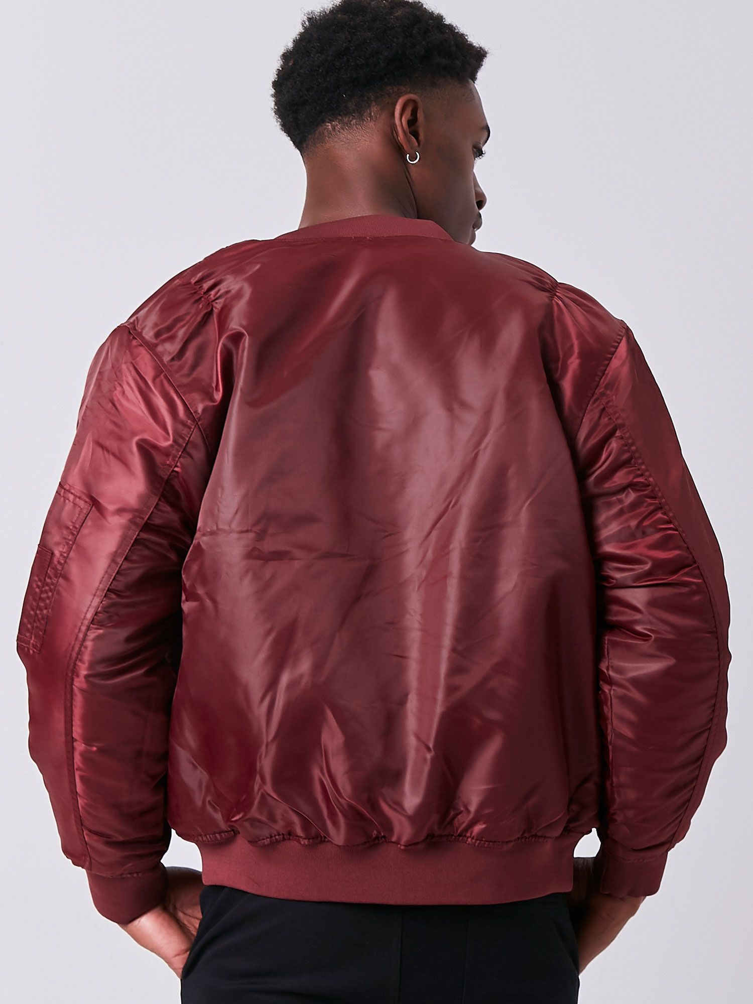Forever 21 Maroon Solid Jacket 