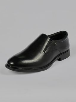 Monte Carlo - Mens Black Genuine Leather Formal Effortless Loafers