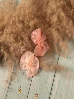 JEWELZ - Delightful Net Flower Design Multi-Color Clips for Kids (Pack Of 2)