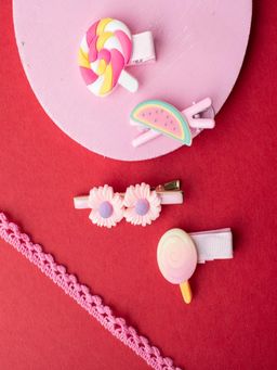 JEWELZ - Casual Wear Multi-Color Alligator Clips for Kids (Pack Of 4)