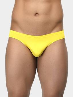 La Intimo - Yellow Men's Low Waist Semi Seamless Brief