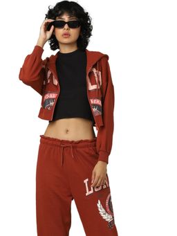 ONLY - Women Printed Brown Sweatshirt