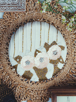 NR by Nidhi Rathi - Embroidered White Clutch