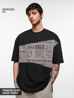 The Souled Store - Originals In The News Men Super Oversized T-Shirt