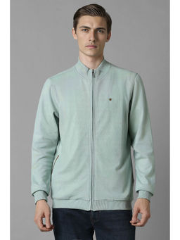 Louis Philippe - Men Casual Light Blue Solid Sweatshirt