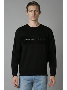 Louis Philippe - Men Casual Black Sweatshirt