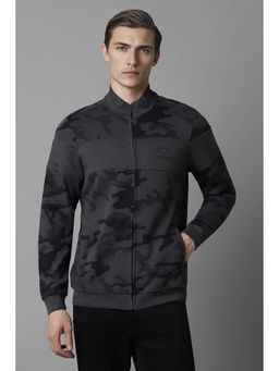 Louis Philippe - Men Casual Grey Printed Sweatshirt