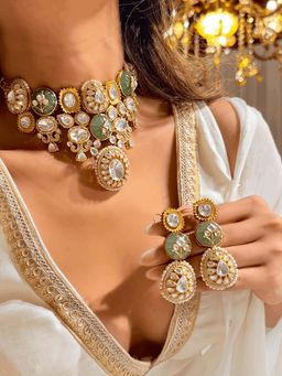 ILLUMINATE JEWELLERY - Noor Multicolor Necklace with Earrings