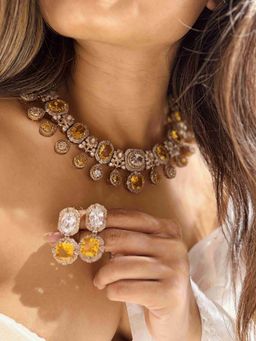 ILLUMINATE JEWELLERY - Marina Opalina Necklace with Earrings