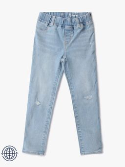 GAP - Girls Blue Mid-Rise Skinny Fit Jeans