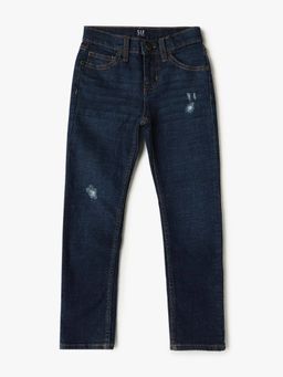 GAP - Boys Blue Slim Fit Mid-Rise Jeans