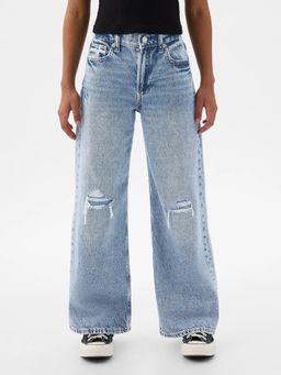 GAP - Girls Blue Relaxed Mid-Rise Jeans