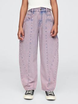 GAP - Girls Pink Loose Fit Mid-Rise Jeans