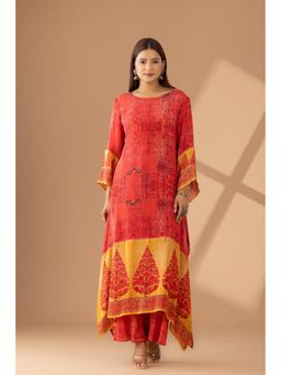Finethreads by Hina & Nikhat - The Vibrant Effortless Style Kurta and Palazzo (Set of 2)