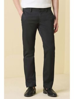 Allen Solly - Men Black Textured Casual Trousers