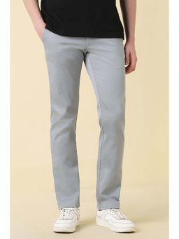 Allen Solly - Men Grey Textured Casual Trousers