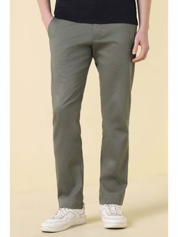 Allen Solly - Men Olive Textured Casual Trousers
