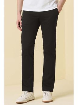 Allen Solly - Men Black Textured Casual Trousers