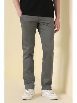 Allen Solly - Men Olive Textured Casual Trousers