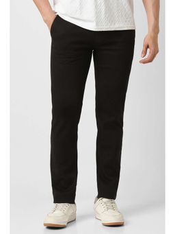 Peter England - Men Brown Solid Super Slim Fit Casual Trousers