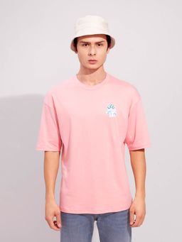 Snitch - Never Stop Pink Oversized T-Shirt for Men