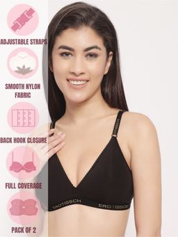 AOBA - Women Pack of 2 Everyday Solid Bralettes