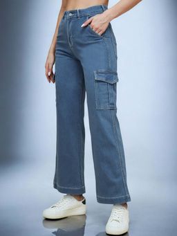 LIFE WITH POCKETS - Women Blue Solid Jeans