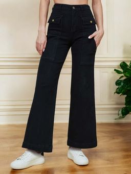 LIFE WITH POCKETS - Women Black Solid Jeans