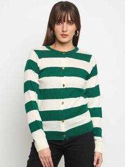 Club York - Green Stripes Cardigan