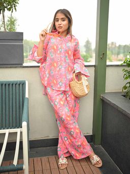 Club York - Pink Floral Cord Set (Set of 2)