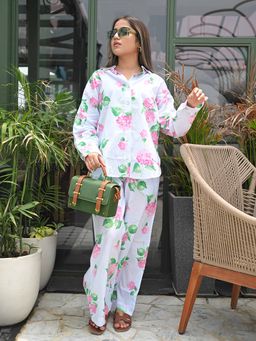 Club York - Sky Blue Floral Cord Set (Set of 2)