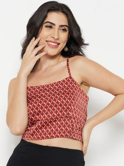 Madame - Women Red Crop Top