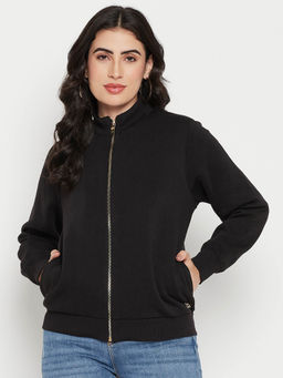 Madame - Women Black Sweatshirt