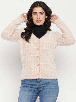 Madame - Women Peach Cardigan