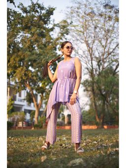 UNDYED - Gulmohar Lavender Hand Block Print Co-Ord (Set of 2)