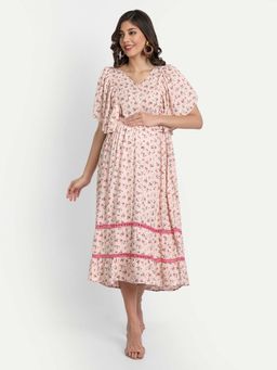 Aaruvi Ruchi Verma - Pink Maternity Dress