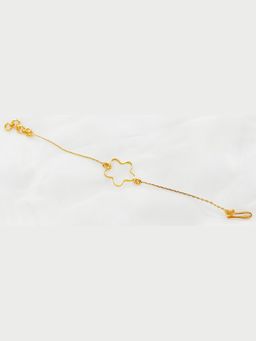 ORNAMAAS - 22K Gold Plated Flower Bracelet