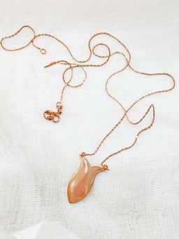 ORNAMAAS - Rose Gold Plated Fish Pendant