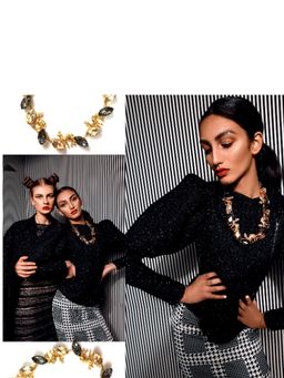 ORNAMAAS - Camel Smoke Gold Black Necklace