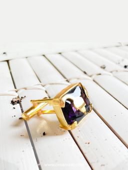 Nam Jewels - Gold Vinifera Block Cufflinks