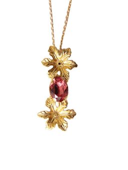 ORNAMAAS - Gold Jasmin Rose Long Neckpiece