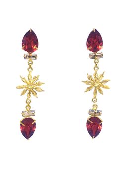 Nam Jewels - Red Liaila Red Star Anise Earring