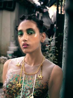 ORNAMAAS - Camel Stick March Gold Necklace