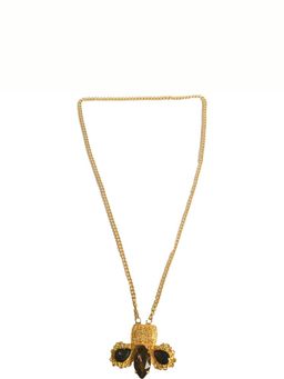 Nam Jewels - Gold Victorian Bouquet Long Neckpiece