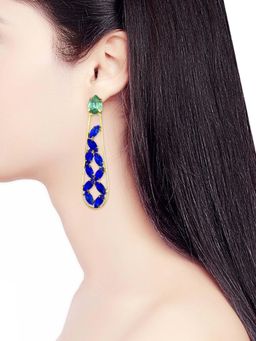 ORNAMAAS - Blue Laura Earrings
