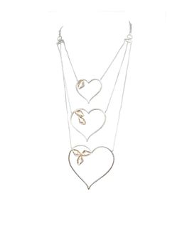 ORNAMAAS - Galactic Cut Multi-Layered 9K Silver Plated Neckpiece