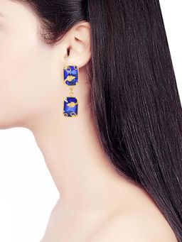 ORNAMAAS - Blue Vinifera Block Earring